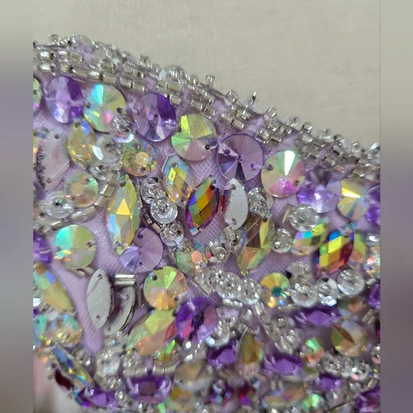 Morilee Lavender Beaded Ball Gown - Picture 6 of 13